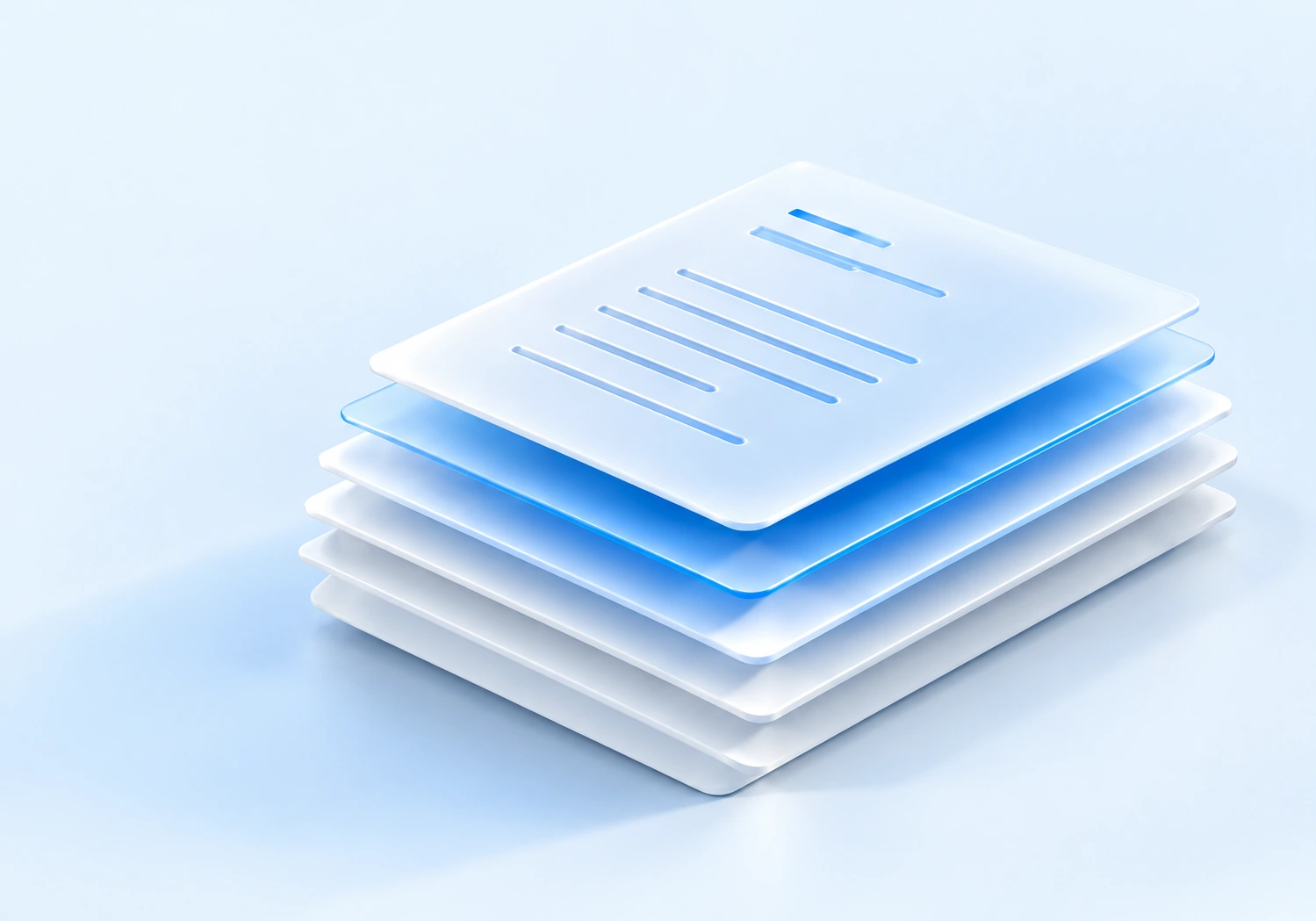 Sculpted paper stack